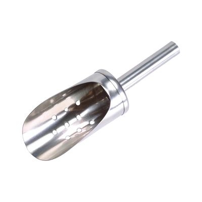 Pelle à glaçons, perforée, 0.15l, 18 x 5 cm,  H: 5 cm, en inox_1