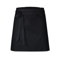 Tablier Bistro, 100% coton, L: 60cm, noir 