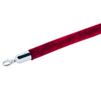 Corde de balisage, rouge foncé, 150 cm, pour systèmes de délimitation, avec mousqueton