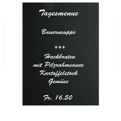 Kreidetafel 59 x 84,1 cm, Format A1, schwarz _2