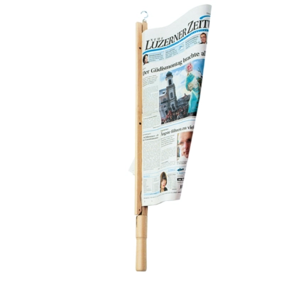 Zeitungshalter Vintage, L: 57/75cm, Buchenholz _1