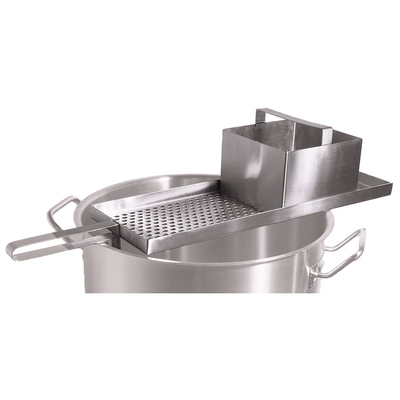 Râpe à spaetzle inox 18/10, L: 45.5 cm Ø pour casserole Ø 36-45 cm_1