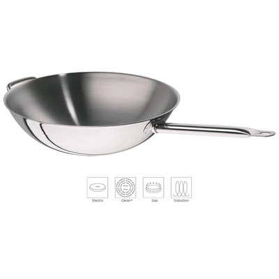 Wok-Pfanne EcoStar, 7 l, Ø 36 cm, H: 10 cm Flachboden Ø 14 cm_1