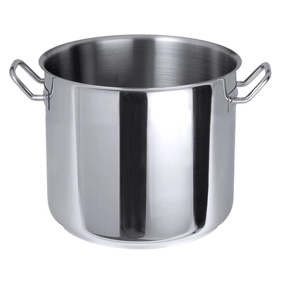 Marmite demi-haute en inox,  Ø 32cm, H: .5 cm, 22l _1