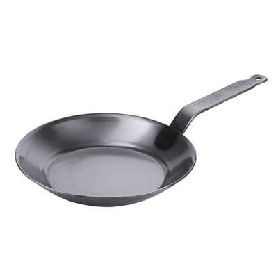 Poêle lyonnaise en fer, H: 5 cm, Ø 32 cm  _1