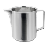 Pot à lait avec base conductrice de chaleur, 1 l Ø 11 cm, H: 13,5 cm, Inox
