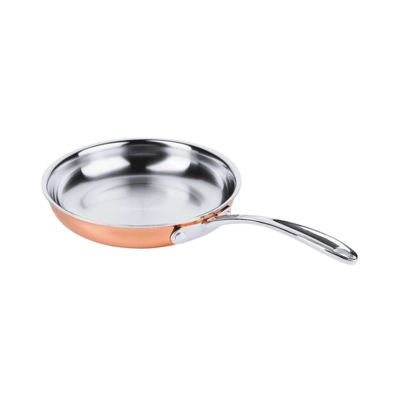 Poêle à flamber en cuivre, Ø 20 cm, H: 4 cm _1