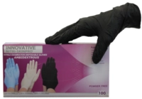 Nitril-Handschuhe schwarz, Grösse S  _1