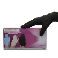 Gants en nitrile noir, taille S 