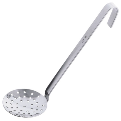 Schaumlöffel gelocht, fugenlos, 18/10, L: 47 cm, Ø 20 cm_1