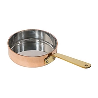 Servierpfanne aus Kupfer, Ø 12 cm, H: 3.5cm, 0.35l 