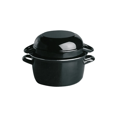 Casserole à moules, noir, 18 cm Ø, H: 12 cm, 2L _1