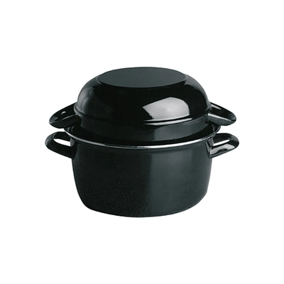 Casserole à moules, noir, 20 cm Ø, H:13 cm, 3L _1