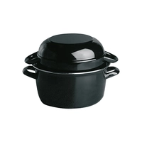 Casserole à moules, noir, 20 cm Ø, H:13 cm, 3L 