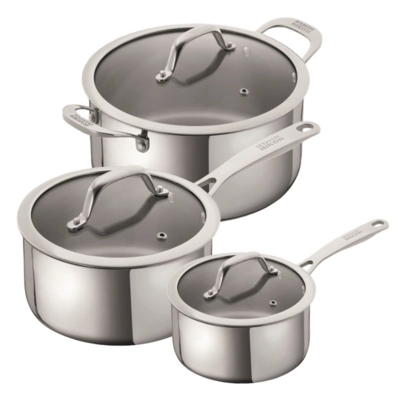 Kuhn Rikon Allround Set 3-teilig 1.5/3.1/5.4 Liter 2 Kasserollen / 1 Kochtopf_1