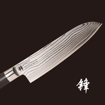 Santoku premioStar Couteau damassé, 17.5 cm,  L: 31 cm_2