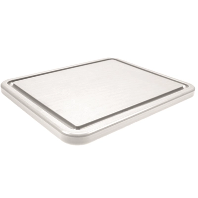 Tranchierbrett mit Saftrille weiss, GN 1/2 _1