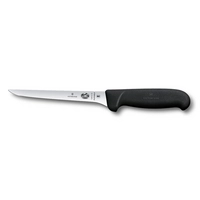 Fibrox, couteau à désosser, L: de lame 15 cm,  droit, lame flexible, noir
