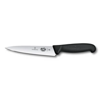 Fibrox, couteau de chef, L: de lame 15 cm, droit noir