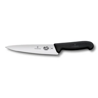 Fibrox, couteau de chef, L: de lame 19 cm, droit noir