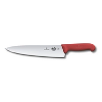 Fibrox, Kochmesser, L: Klinge 25 cm, gerade,  rot