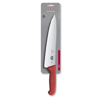 Fibrox, Kochmesser, L: Klinge 25 cm, gerade,  rot_2
