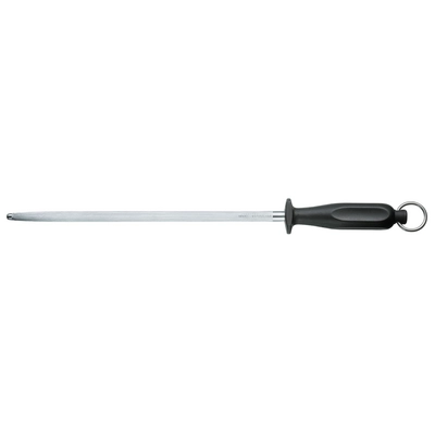 Fusil de boucher, L: 30 cm, grain fin, ovale, noir _1