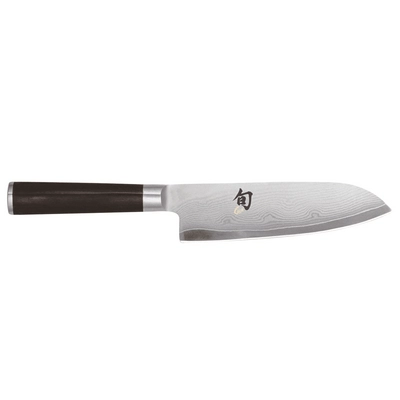 Shun Serie Damaststahl Santoku Küchenmesser Klingenlänge 16.5cm_2