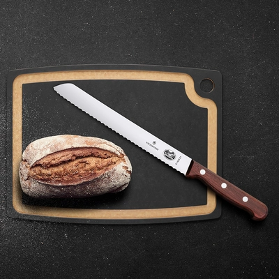 Brotmesser mit Wellenschliff, Klinge 21 cm Rosewood - Griff aus Palisanderholz_2
