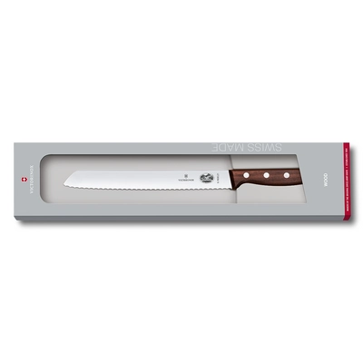 Brotmesser mit Wellenschliff, Klinge 21 cm Rosewood - Griff aus Palisanderholz_3
