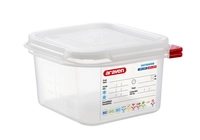 GN 1/6 Récipient stockage / transport, H: 100 mm, 176x162 mm, 1.7 litres, avec Colorclip HACCP_1