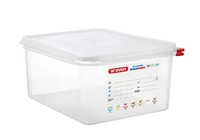 GN 1/2 Récipient stockage / transport, H: 150 mm, 325x265 mm, 10 litres, avec Colorclip HACCP_1