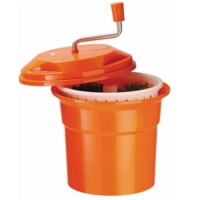 Salatschleuder manuell, orange, 25 Liter Ø 42 cm, H: 52 cm