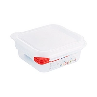 GN 1/6 Behälter Polypropylen, H: 65 mm, 176x162 mm,1.1 Liter, mit HACCP Farbclip