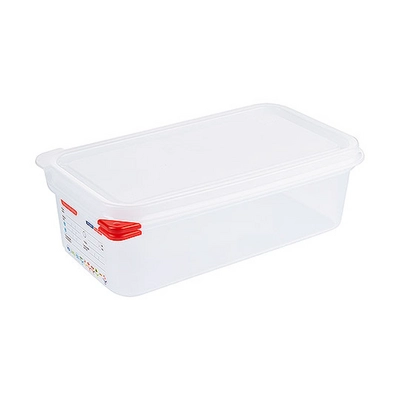 GN 1/3 Behälter Polypropylen, H: 100 mm, 325x176 mm, 4 Liter, mit HACCP Farbclip_1