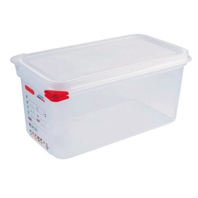 GN 1/3 Behälter Polypropylen, H: 150 mm, 325x176 mm, 6 Liter, mit HACCP Farbclip_1