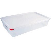 GN 1/1 Behälter Polypropylen, H: 100 mm, 530x325 mm, 13.7 Liter, mit HACCP Farbclip