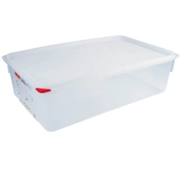 GN 1/1 Behälter Polypropylen, H: 150 mm, 530x325 mm, 21 Liter, mit HACCP Farbclip