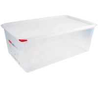 GN 1/1 Behälter Polypropylen, H: 200 mm, 530x325 mm, 28 Liter, mit HACCP Farbclip