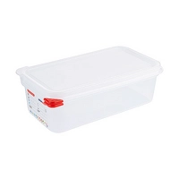 GN 1/3 Behälter Polypropylen, H: 100 mm, 325x176 mm, 4 Liter, mit HACCP Farbclip