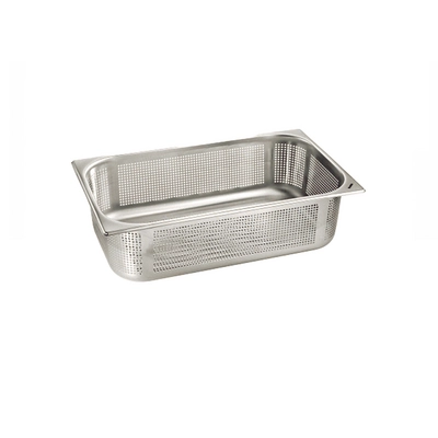 GN1/1 B.Pro Panier perforé en inox, H: 145 mm G-KEN 1/1-145, inox 18/10, 530 x 325 mm_1