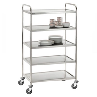 Chariot de service TS500, 5 plateaux, 92 x 60 cm,  H: 154 cm