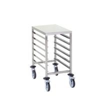Chariot étagère GN 1/1 avec plateau, 6 étagères 