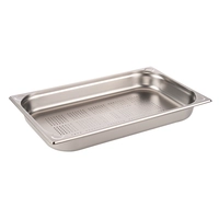 GN 1/1 Basic Récipient Inox perforé, H: 65mm 530 x 325 mm