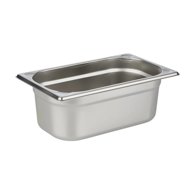 GN 1/4 Basic Récipient Inox, H: 100 mm 265 x 162 mm_1