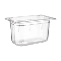 GN 1/4 Basic Récipient Polycarbonate, H: 150 mm 265 x 162 mm, 3.7 l