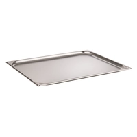 GN 2/1 Basic Plaque à glisser, inox, H: 20 mm 650 x 530 mm