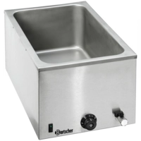 Tisch-Bain-Marie, GN 1/1, elektr., mit Hahn B: 35.5 cm, L: 60 cm, H: 29.5 cm, GN bis 200 mm