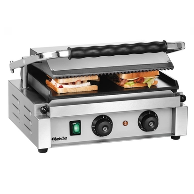 Kontaktgrill Panini gerillt/glatt, 230 V, 2.2 kW,  H: 21 cm, Steckertyp 12_2