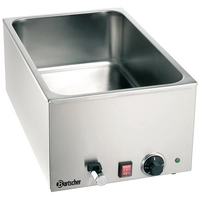 Tisch Bain-Marie GN 1/1-150mm, mit Ablasshahn, bis GN H: 150 mm, 1.2 kW, Steckertyp 12